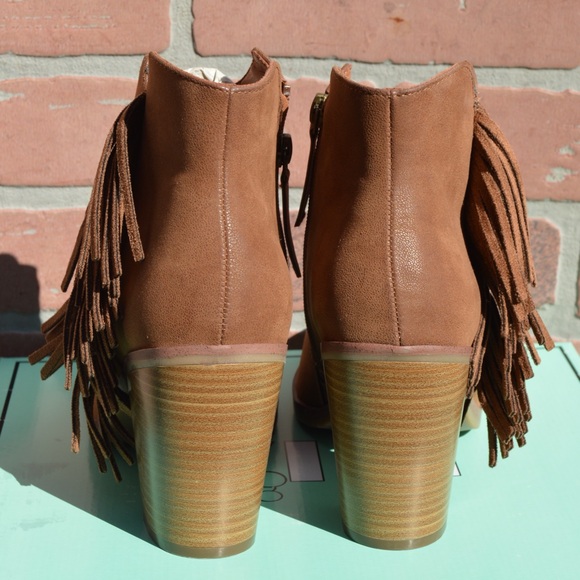 Mia Women’s Brown Avril Booties with Fringe Size 6.5 - Picture 5 of 10